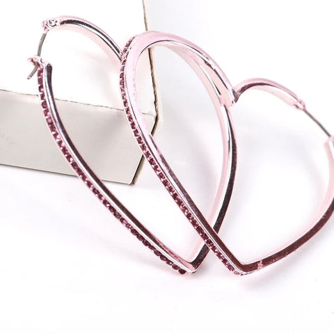 Pink Heart Shape Earrings