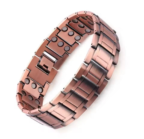 Men’s Copper Magnetic Link Bracelet