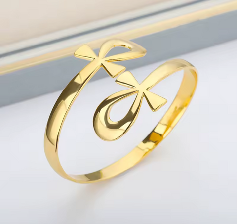 Gold Plated Ankh Bracelet