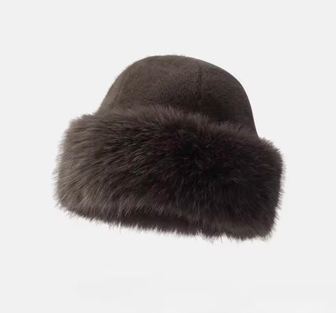 Faux Mink Fur Hat