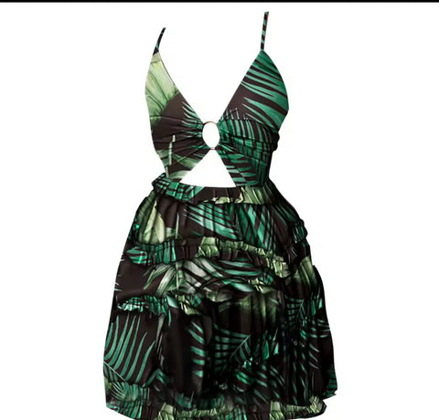 Green Serenity Mini Dress