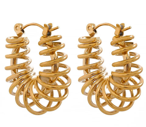 Women’s Round Geometric Shaped Earrings