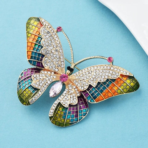 Colorful Butterfly Broch
