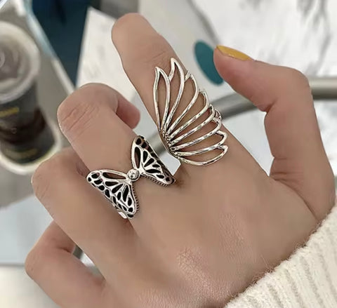 Butterfly Ring Set