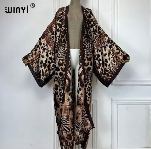 Leopard Print Kimono