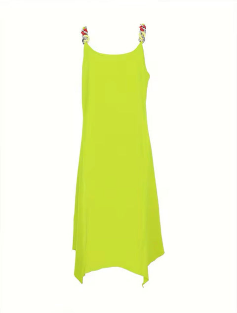 Lime Green Bracelet Strap dress