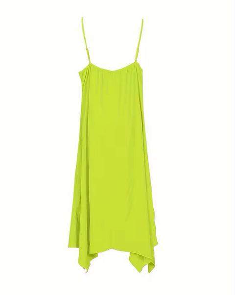 Lime Green Bracelet Strap dress