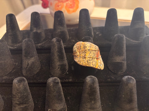 Handmade Jasper Stone Statement Ring
