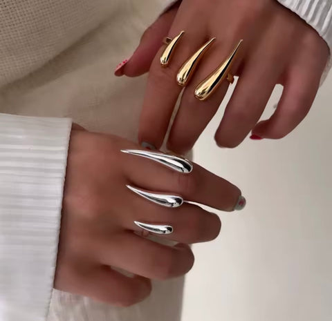 Gold Plated Claw Ring