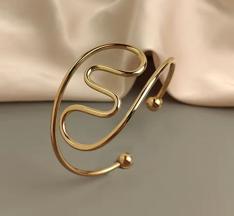 Gold Geometric Style Accent Bracelets