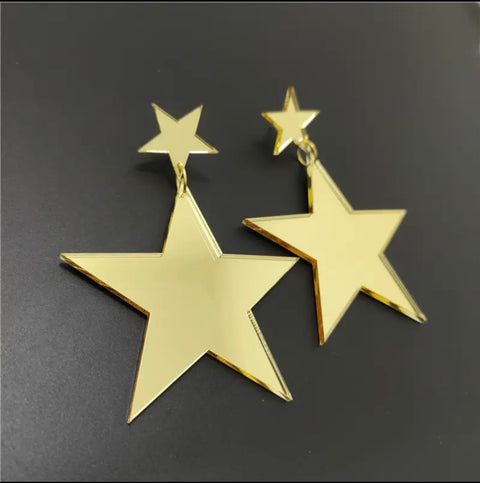 Star Mirror Earrings