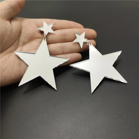 Star Mirror Earrings