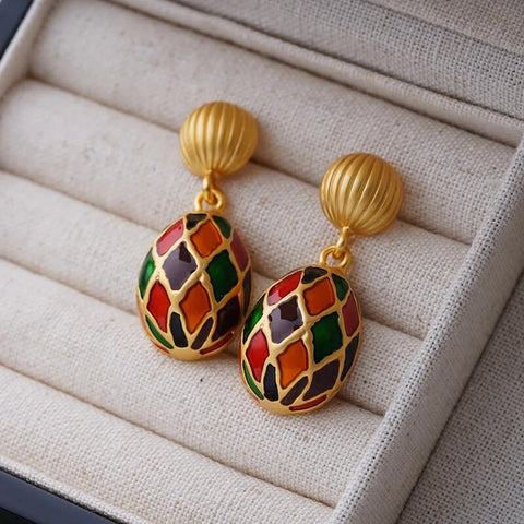 Colorful Balloon Drop Earrings