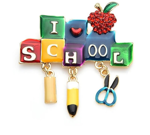 School Teacher Brooch