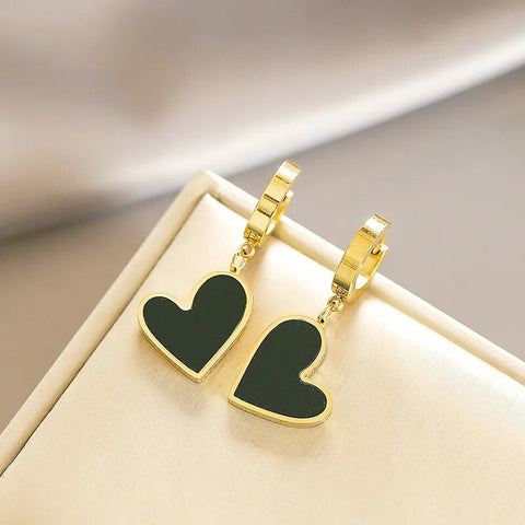 Black and Gold Heart Set