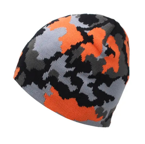 Orange Camo Beanie