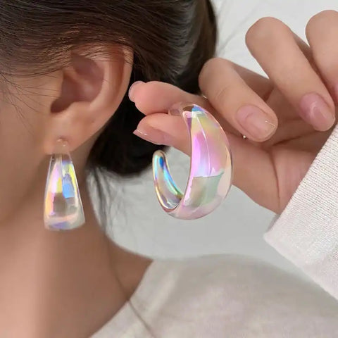 Clear Drop Earrings