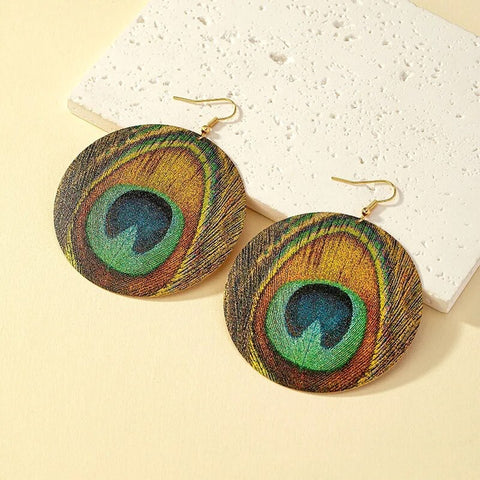 Peacock Earrings and Bracelet Set