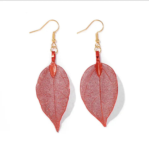 Natural Leaf Earrings
