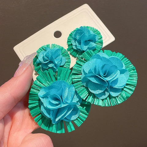 Woven Flower Earrings