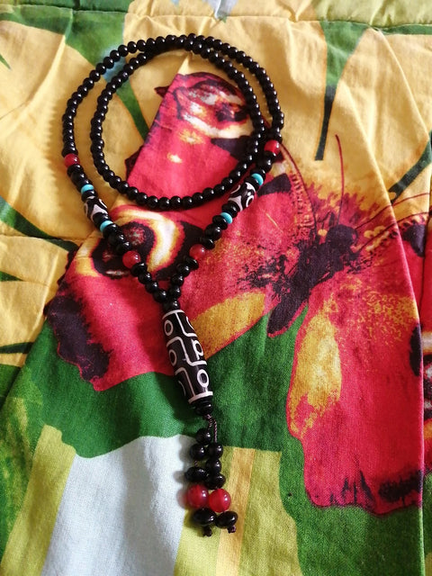 Tibetan Dzi Agates Necklace