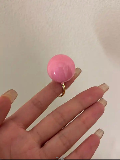 Pink Ball Ring