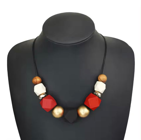 Multi-color Beaded Necklace
