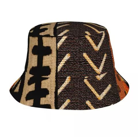 African Design Bucket Style Hat