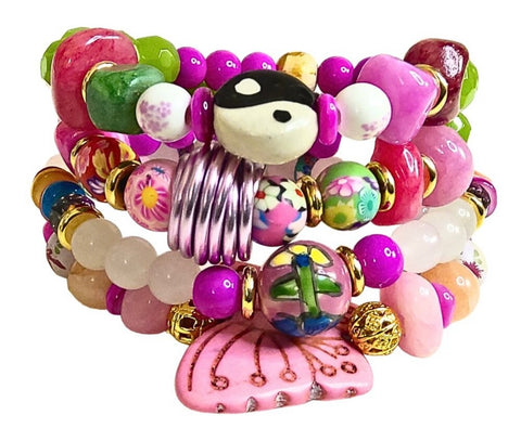 Ying Yang Butterfly Bohemian Set