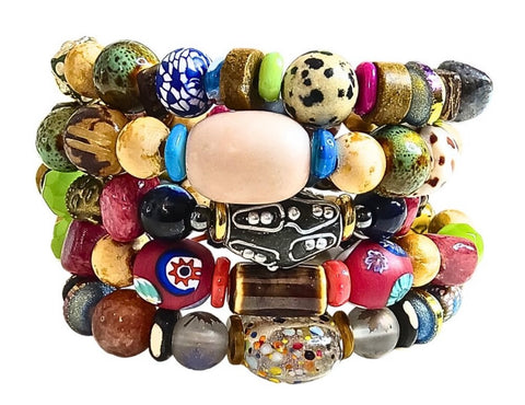 Chunky Bohemian Layered Bracelet