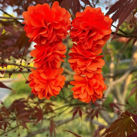 Long Flower Earrings