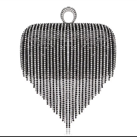 Black and Silver Special Ocassion Clutch