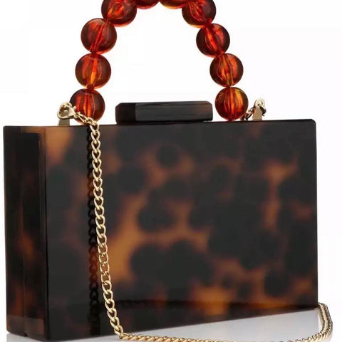 Leopard Print Evening Bag
