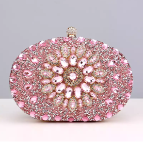 Pink Petals Evening Bag
